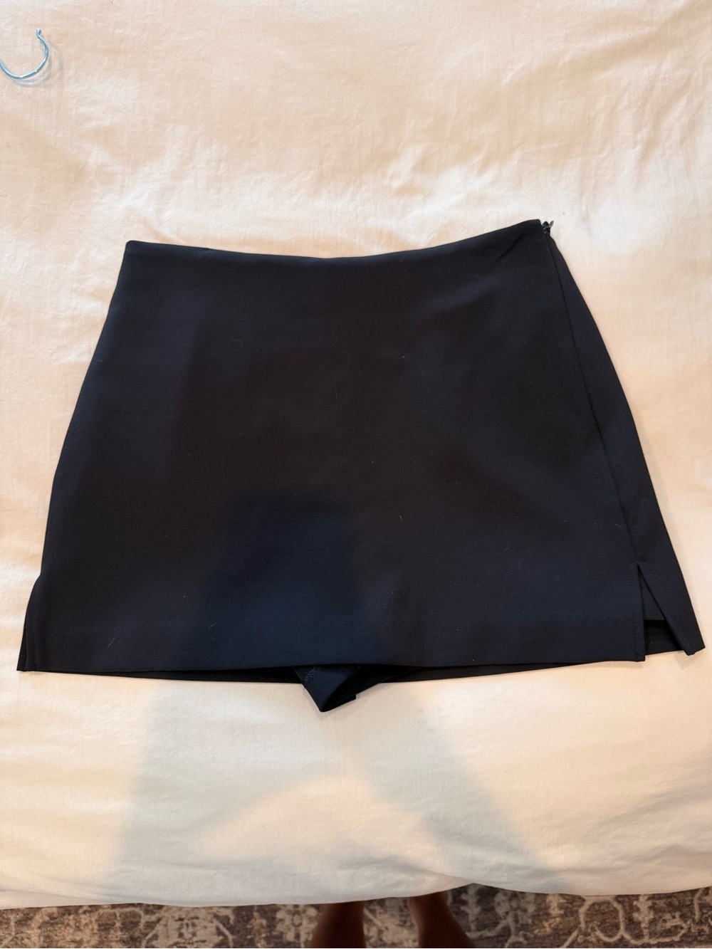Express Black Mini Skort with Side Zip